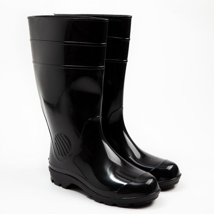 Сапоги мужские, цвет чёрный, размер 45 - Фото 1