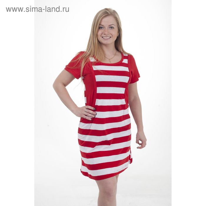 Платье женское, цвет красный, размер 44 - Фото 1