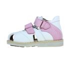 Туфли открытые малодетские Зебра, цвет розовый/белый, размер 21 (арт. 10457-9) - Фото 3