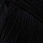 Пряжа для вязания спицами, крючком «Пехорский текстиль. Детский хлопок», 100% мерсеризованный хлопок, 330 м/100 г, (02 чёрный) - Фото 4