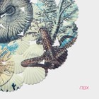 Коврик противоскользящий в ванну на присосках Доляна «Ракушки», 39×65 см - Фото 3