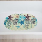 Коврик противоскользящий в ванну на присосках Доляна «Ракушки», 39×65 см - Фото 2