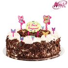 Украшение для торта "С Днем Рождения", феи ВИНКС - Фото 1