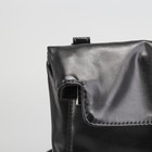 Сумка женская на молнии, 1 отдел, 1 наружный карман, длинный ремень, чёрная - Фото 4