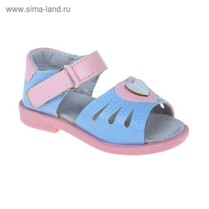 Туфли ясельные, размер 18, цвет розово-голубой (арт. 858-2) - Фото 1