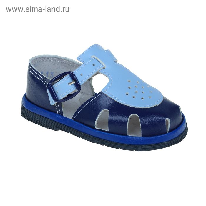 Туфли ясельные ИК арт.1132, сине-голубой, размер 18 - Фото 1