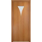 Дверное полотно Сатинато остекленное С-4, Миланский орех, 2000х600 мм - Фото 2