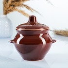 Горшки для запекания Борисовская керамика «Классика», 500 мл, набор 4 шт., коричневые - Фото 2