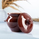 Горшки для запекания Борисовская керамика «Классика», 500 мл, набор 4 шт., коричневые - Фото 3