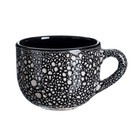 Кружка Борисовская керамика «Мрамор», 500 мл, 12×7.5 см, чёрная - Фото 5
