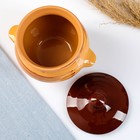 Горшки для запекания Борисовская керамика «Тигровая», 500 мл, набор 6 шт., оранжевые - Фото 4