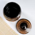 Бочонок для мёда Борисовская керамика «Старина», 1.2 л, 14×16 см, коричневый - Фото 5