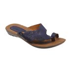 Туфли летние женские открытые, цвет синий, размер 38 (арт. 143-474 EW) - Фото 1
