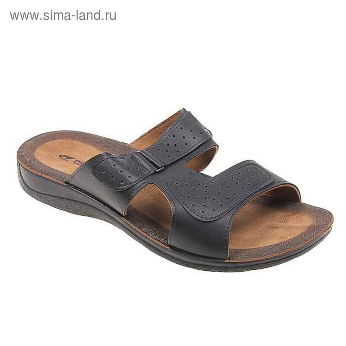 Туфли летние мужские открытые, цвет чёрный, размер 43 (арт. 143027-1 EМ) - Фото 1