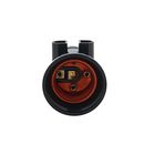 Переходник Ecola, с цоколя Е27 на Е27, с выходом на розетки, 75×45 мм - Фото 5