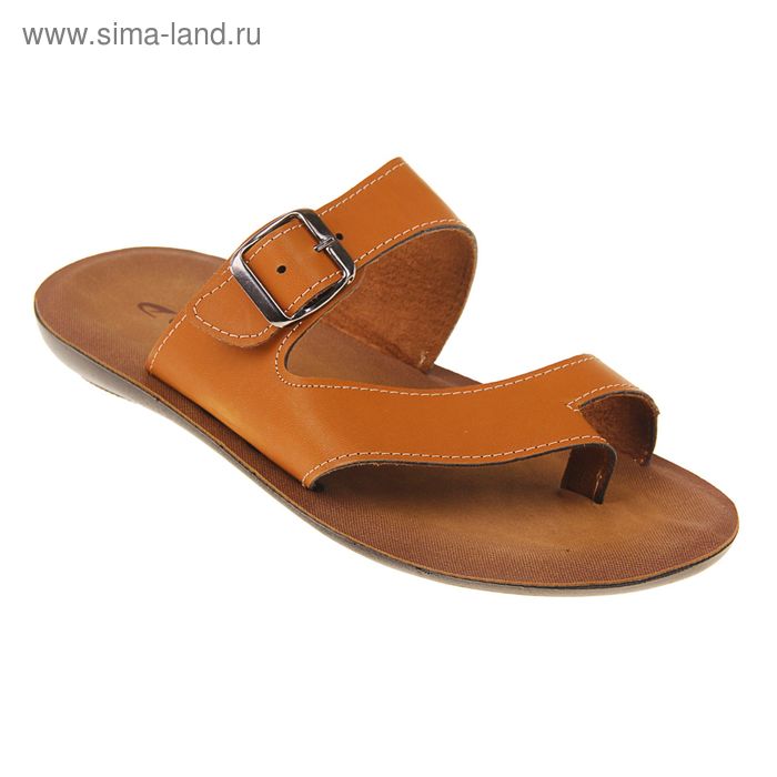 Туфли летние мужские открытые, цвет коричневый, размер 43 (арт. 143-415 EМ) - Фото 1