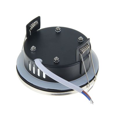 Светильник встраиваемый Ecola GX53 H9, IP65, 98х55 мм, б/рефлектора, цвет сатин-хром