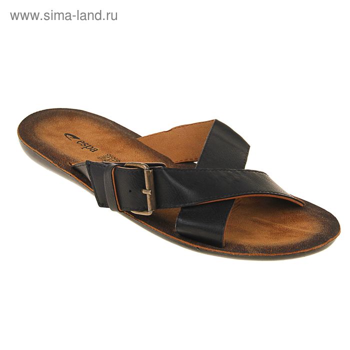 Туфли летние мужские открытые, цвет чёрный, размер 44 (арт. 143029-1 EМ) - Фото 1