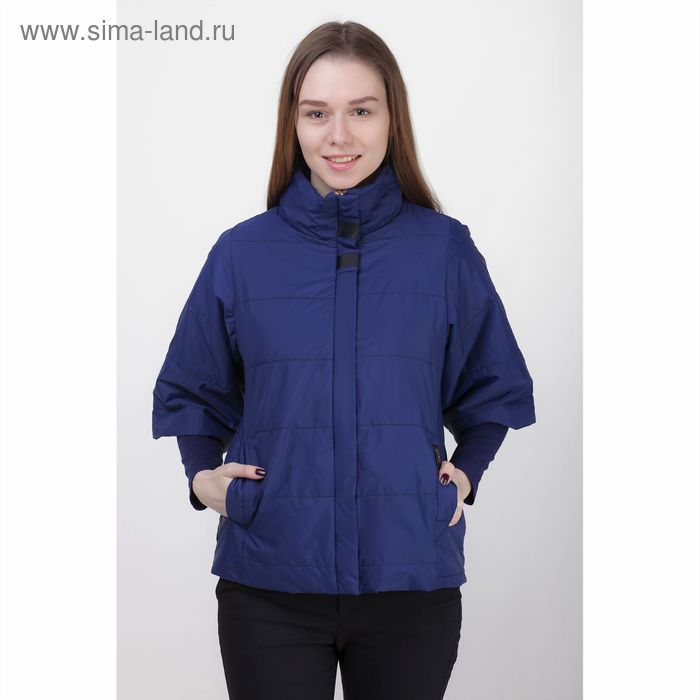 Куртка женская, рост 168 см, размер 50, цвет синий (арт. 63 С+) - Фото 1