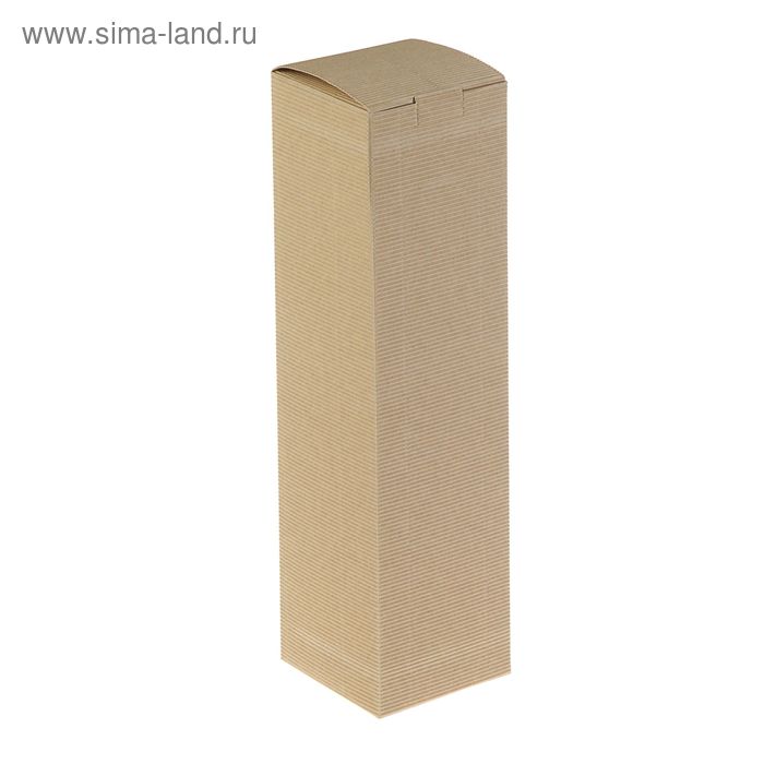 Коробка крафт из рифлёного картона, 8,7 х 8,7 х 34 см - Фото 1