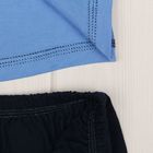 Комплект для мальчика (футболка+шорты), рост 86 см, цвет голубой/синий, принт МИКС (арт. Н001_М) - Фото 9