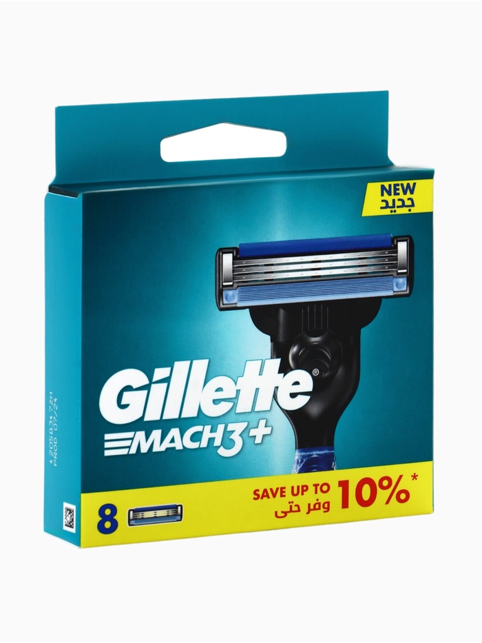 Сменные кассеты Gillette Mach3, 3 лезвия, 8 шт. - Фото 1