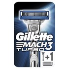 Станок бритвенный Gillette Mach3 Turbo + 2 картриджа - Фото 1