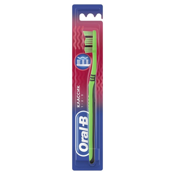 Зубная щётка Oral-B Effect Classic, средней жёсткости, цвет МИКС - Фото 1
