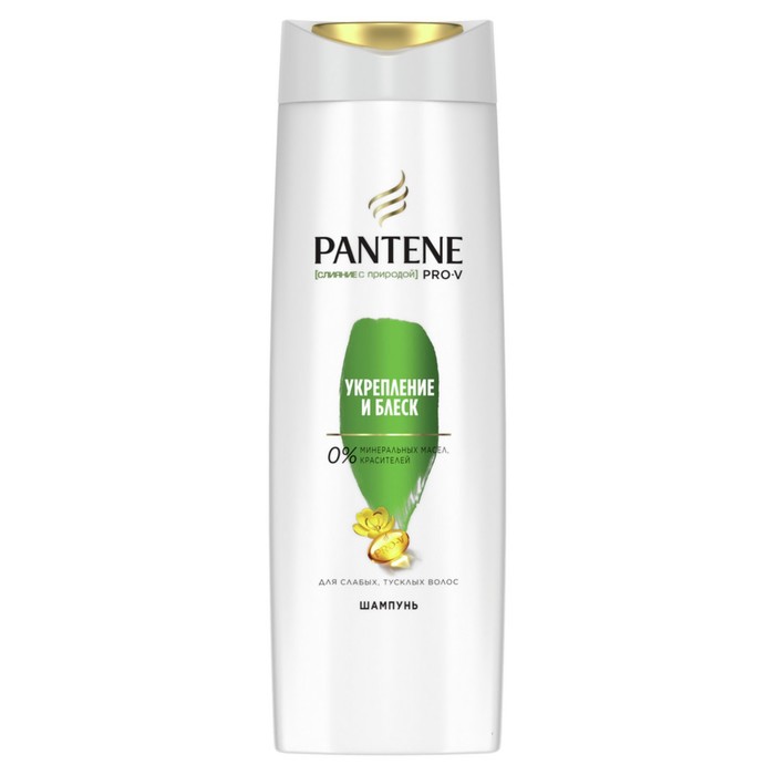 Шампунь для волос Pantene Слияние с природой «Укрепление и блеск», 400 мл - Фото 1