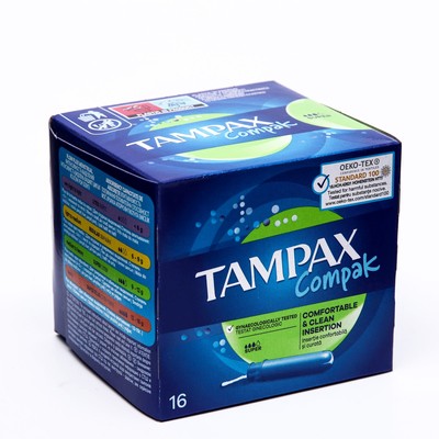 Тампоны «Tampax» Compak Super, с аппликатором 16 шт.