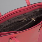 Сумка женская, отдел с перегородкой, наружный карман, цвет розовый - Фото 5