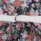Платье "Летний блюз", рост 98 см (52), цвет тёмно-синий, принт розовые цветы (арт. ДПБ813001н) - Фото 3