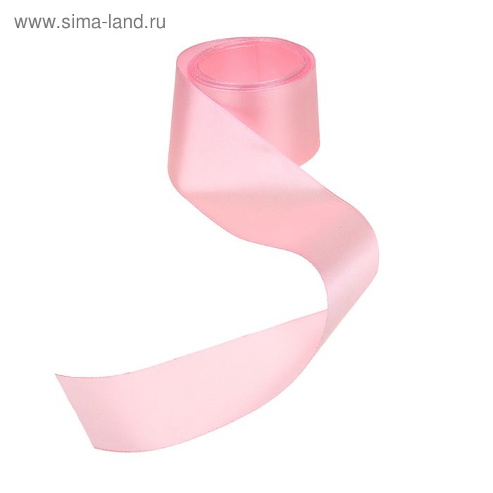 Лента на выписку атласная 4 м, цвет розовый 2002эд - Фото 1