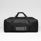 Сумка дорожная на молнии, 2 наружных кармана, чёрная - Фото 2