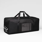 Сумка дорожная на молнии, 2 наружных кармана, чёрная - Фото 1