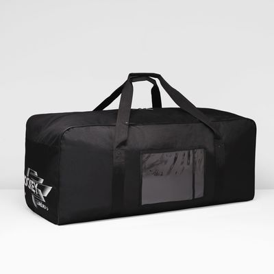 Сумка дорожная на молнии, 2 наружных кармана, чёрная