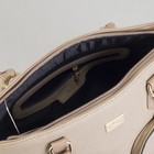 Сумка женская на молнии, 1 отдел, 3 наружных кармана, цвет бежевый - Фото 5
