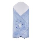 Одеяло-конверт на липучке, цвет голубой, размер 75x75x1 см (арт. 40-8510) - Фото 1