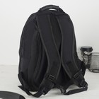 Рюкзак молодёжный, 2 отдела на молниях, 3 наружных кармана, цвет чёрный - Фото 2