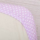 Детское постельное бельё "Горошки", пододеяльник 110х140, простыня на резинке 90х150, наволочка 40х60-1 шт., цвет сиреневый (арт. 10023) - Фото 4