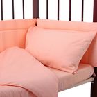 Комплект в кроватку "Горошки" (4 предмета), цвет персиковый 10403 - Фото 3