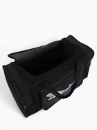 Сумка дорожная на молнии, 3 наружных кармана, длинный ремень, чёрная - Фото 5