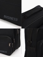 Сумка мужская Luris, 2 отдела на молнии, 3 наружных кармана, чёрная - Фото 2