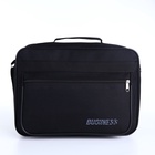 Сумка мужская Luris, с длинным ремнём, 2 отдела, на молнии, чёрная - Фото 2