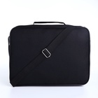 Сумка мужская Luris, с длинным ремнём, 2 отдела, на молнии, чёрная - Фото 3