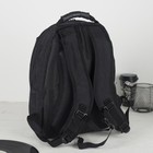 Рюкзак молодёжный, 2 отдела на молниях, наружный карман, цвет чёрный - Фото 2