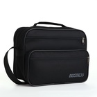 Сумка мужская Luris, 2 наружных кармана, 2 отдела, чёрная - Фото 1