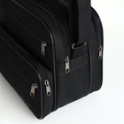 Сумка мужская Luris, 2 наружных кармана, 2 отдела, чёрная - Фото 4