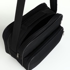 Сумка мужская Luris, 2 наружных кармана, 2 отдела, чёрная - Фото 6