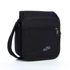 Сумка кросс-боди мужская Luris, на молнии, 17×9×17 см, чёрная - Фото 2